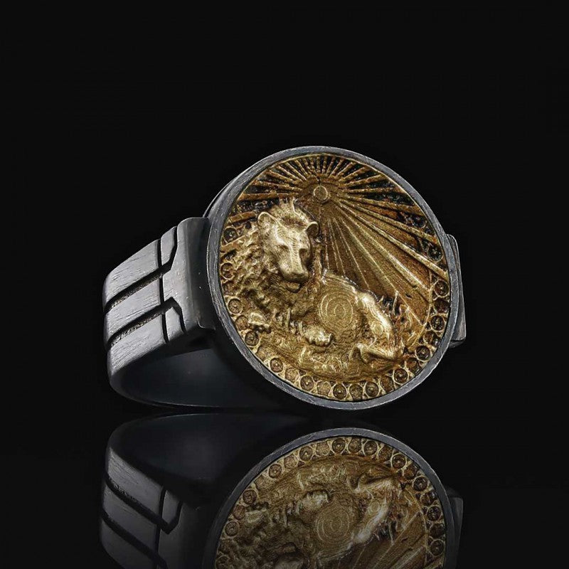 Leo Zodiac Round Ring
