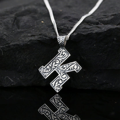 Letter Handmade Special Design 925 Sterling Silver Monogram K Necklace by SWISS PLUS - Letter Collection