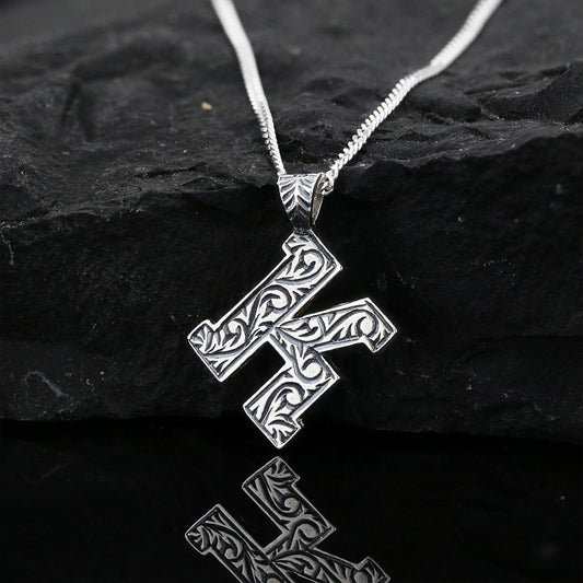 Letter  Handmade Special Design 925 Sterling Silver Monogram K Necklace