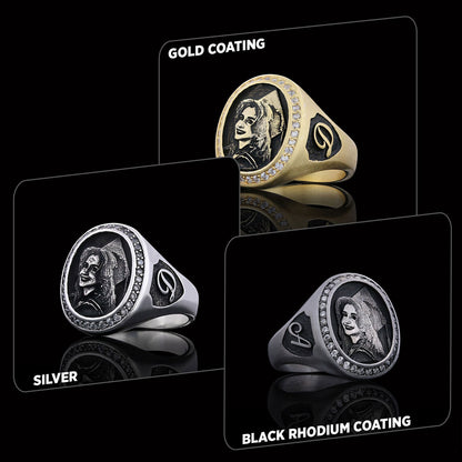 Letter Photo Ring, Personalized Picture Ring, Gift for Women, Special Production Ring With Picture by SWISS PLUS - Photo Coll