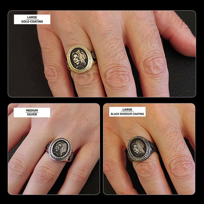 Letter Photo Ring, Personalized Picture Ring, Gift for Women, Special Production Ring With Picture by SWISS PLUS - Photo Coll