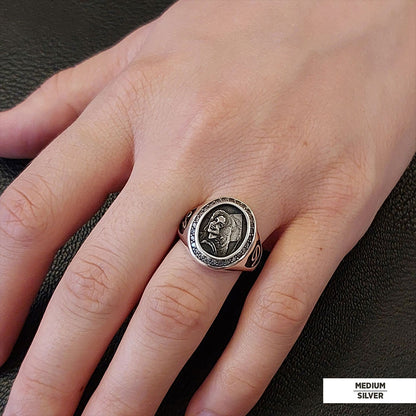 Letter Photo Ring, Personalized Picture Ring, Gift for Women, Special Production Ring With Picture by SWISS PLUS - Photo Coll