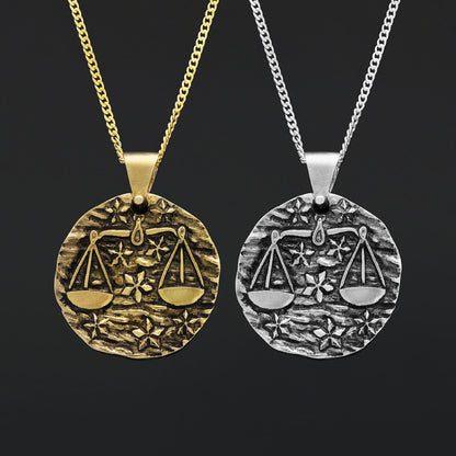 Libra Pendant, Zodiac Jewelry, Astrological Necklace, Personalized Gift by SWISS PLUS - Zodiac Collection - view 4