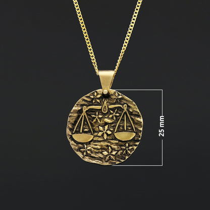 Libra Pendant, Zodiac Jewelry, Astrological Necklace, Personalized Gift by SWISS PLUS - Zodiac Collection - view 6