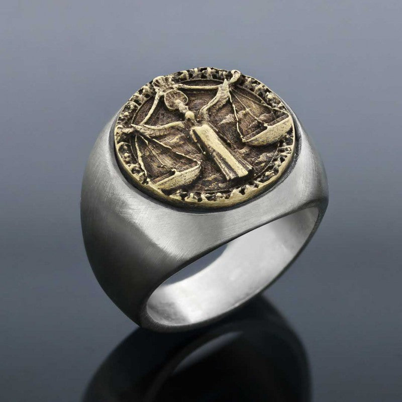 Libra Horoscope Ring by SWISS PLUS - Zodiac Collection - view 2
