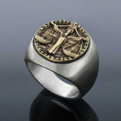 Libra Horoscope Ring by SWISS PLUS - Zodiac Collection - view 3