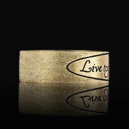 Live together Motto Band Ring by SWISS PLUS - Inspirational Rings - view 3