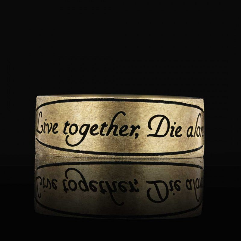 Live together Motto Band Ring - view 4