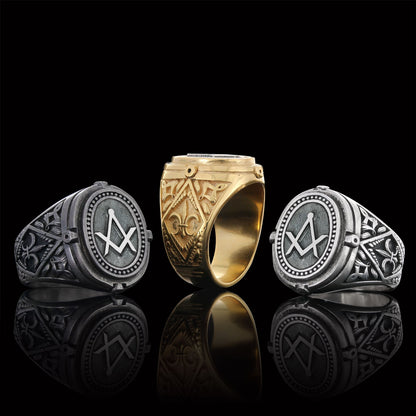 Lodge Masonic Ring, Custom Mason Ring, Special Masonic Ring by SWISS PLUS - Mason Collection - view 7