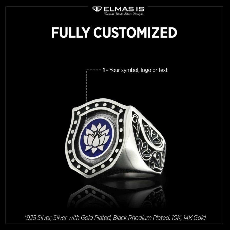 Lotus Ring, Buddhist Flower Ring by SWISS PLUS - Buddhist Jewelry Collection - view 5