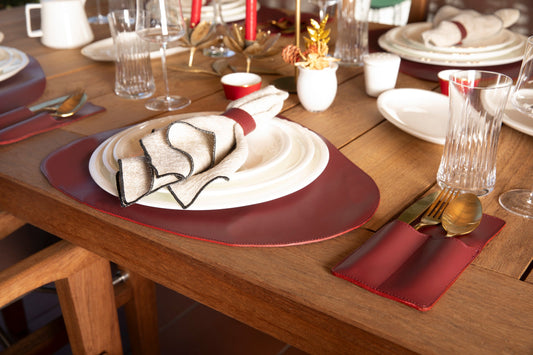 Velato Leather Place Mat Set