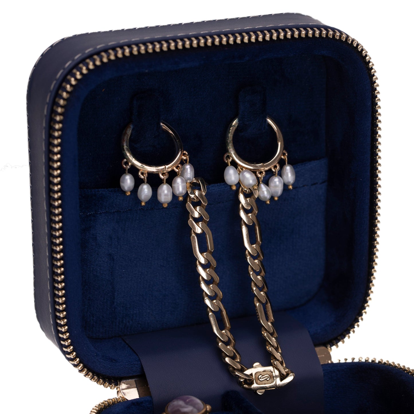 Boîte à bijoux en cuir Amanda