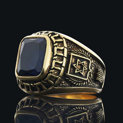 Unique Design Magen David Jewish Ring by SWISS PLUS - Jewish Collection - view 4