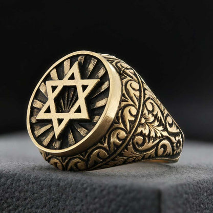 Magen David Ring by SWISS PLUS - Jewish Collection