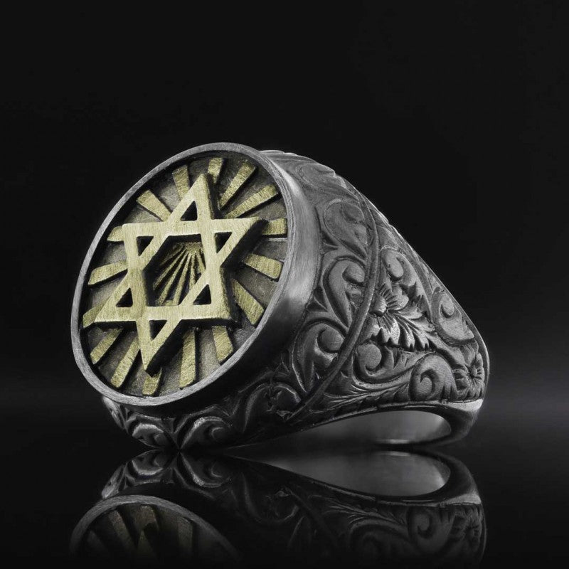 Magen David Ring by SWISS PLUS - Jewish Collection - view 2