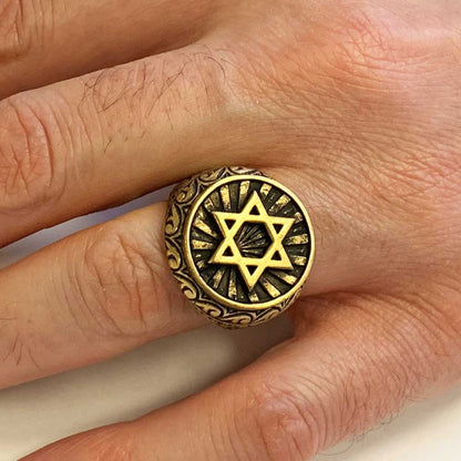 Magen David Ring by SWISS PLUS - Jewish Collection - view 5