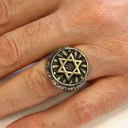 Magen David Ring by SWISS PLUS - Jewish Collection - view 6