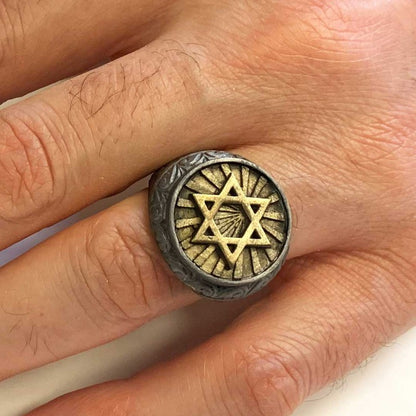 Magen David Ring by SWISS PLUS - Jewish Collection - view 7
