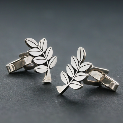Acacia Masonic Cufflink by SWISS PLUS - Mason Collection - view 2