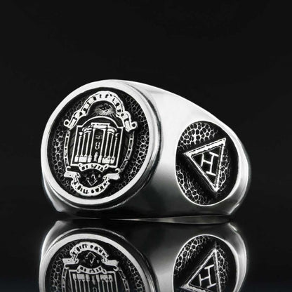 Masonic Ring, Custom Masonic Ring for Men, Master Mason Signet Ring by SWISS PLUS - Mason Collection - view 5