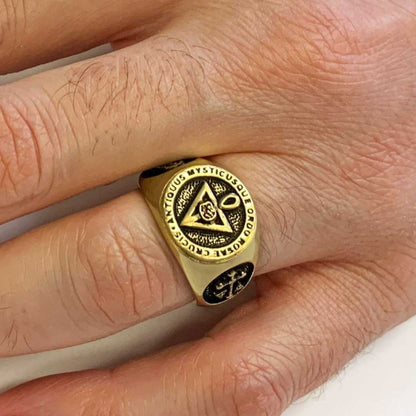 Rosae Crucis Masonic Ring by SWISS PLUS - Mason Collection - view 6