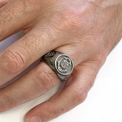 Masonic Ring, Custom Masonic Ring for Men, Master Mason Signet Ring by SWISS PLUS - Mason Collection - view 6