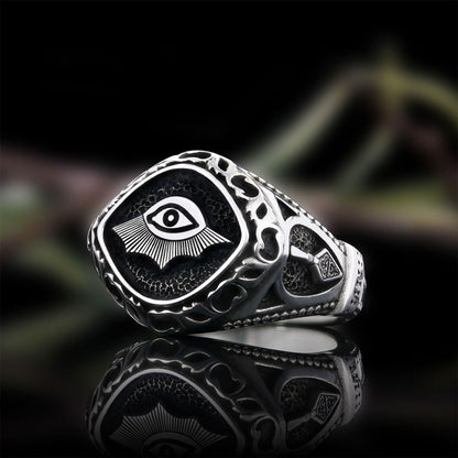 Masonic Symbolism of the Eye of Providence Masonic Ring by SWISS PLUS - Mason Collection