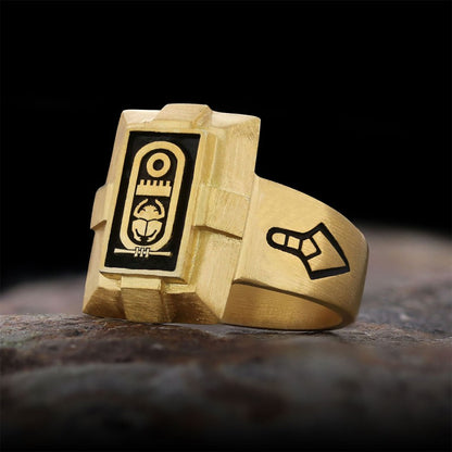 Custom Design Silver Men Masonic Ring by SWISS PLUS - Mason Collection