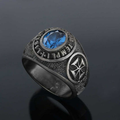 Masonic Silver Ring, Mystic Mason Ring, Mason's Emblem Ring by SWISS PLUS - Mason Collection - view 2