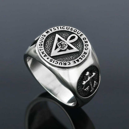 Rosae Crucis Masonic Ring by SWISS PLUS - Mason Collection - view 3