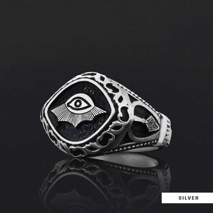 Masonic Symbolism of the Eye of Providence Masonic Ring by SWISS PLUS - Mason Collection - view 4