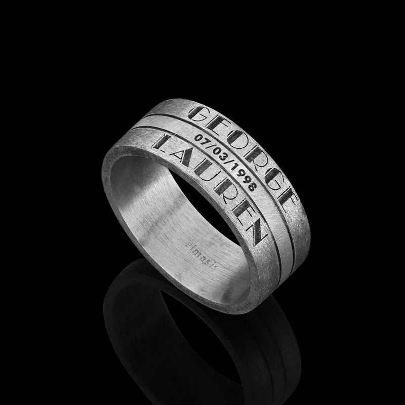 Memories Motto Band Ring - view 5