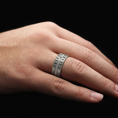 Memories Motto Band Ring by SWISS PLUS - Inspirational Rings - view 6