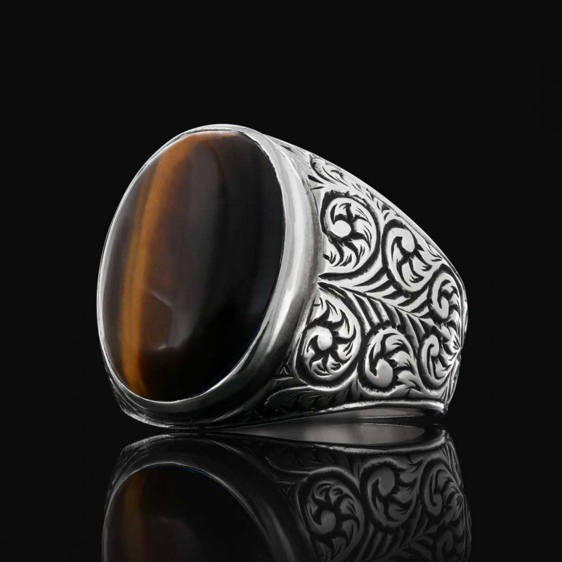Men 925 Sterling Silver Ring With Unique Motif by SWISS PLUS - 925 Sterling Silver Rings for Men & Women - view 2