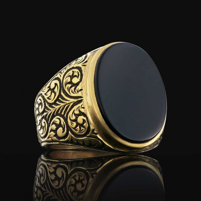 Men 925 Sterling Silver Ring With Unique Motif - view 3
