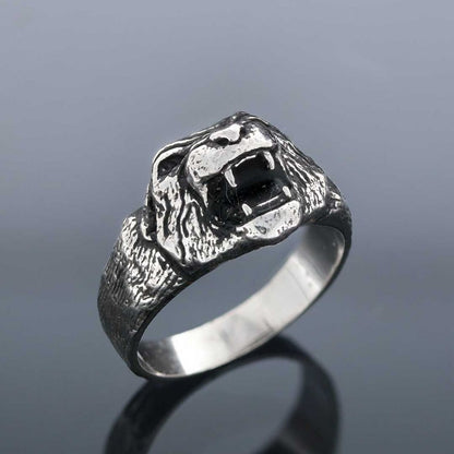 Men Silver Ring by SWISS PLUS - Unique Design Rings - view 3