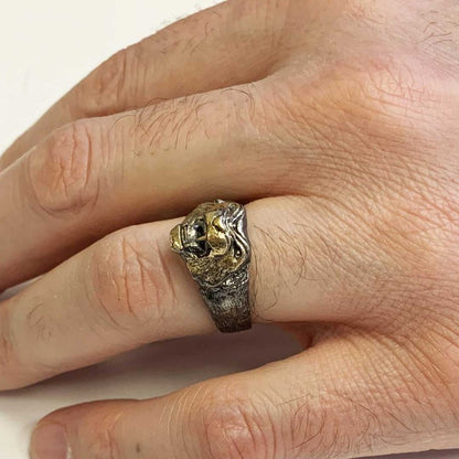Men Silver Ring by SWISS PLUS - Unique Design Rings - view 5