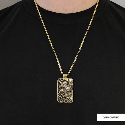 Men Sterling Silver Eagle Pendant by SWISS PLUS - Unique Pendants & Cool Design Necklaces - view 7