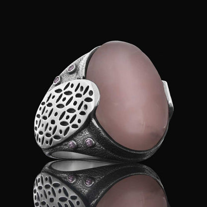 Men Silver Ring 925 Sterling by SWISS PLUS - Custom Made Filigree Sterling Silver Rings - view 4