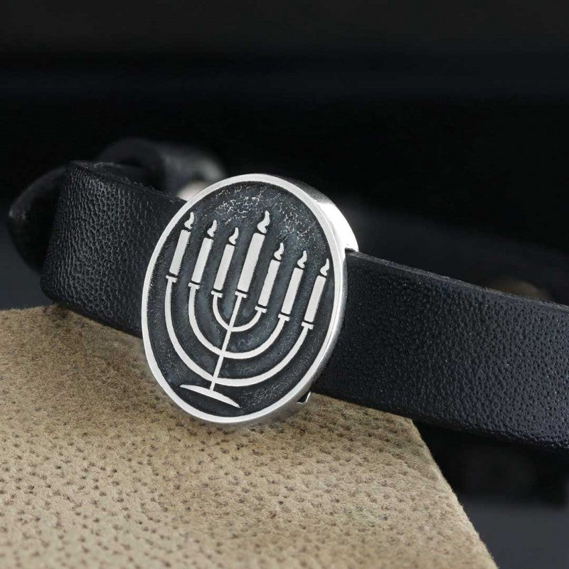 Menorah Isolated Bracelet by SWISS PLUS - Jewish Collection