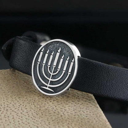 Menorah Isolated Bracelet by SWISS PLUS - Jewish Collection