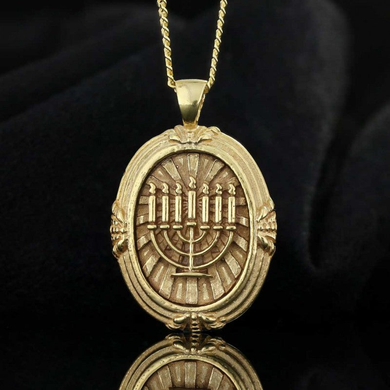 Menorah Isolated Pendant by SWISS PLUS - Jewish Collection - view 2