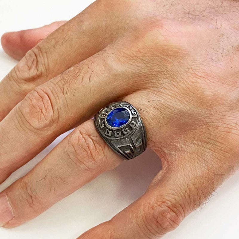 Men Stone Ring - view 7
