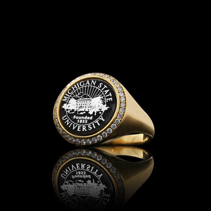Michigan State University Ring by SWISS PLUS - 925 Sterling Silver Rings for Men & Women - view 4