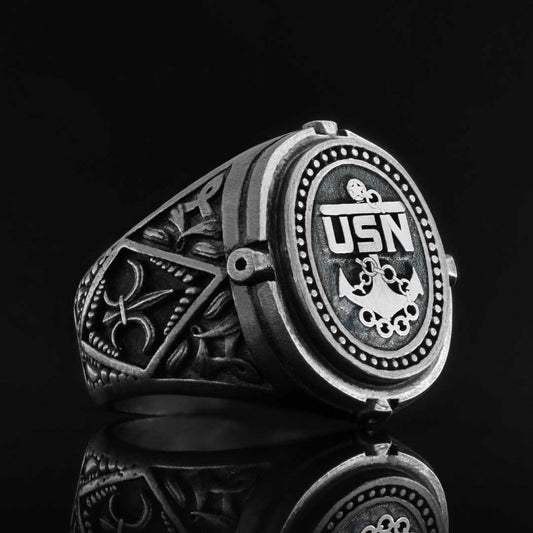 USN Military Ring - view 2
