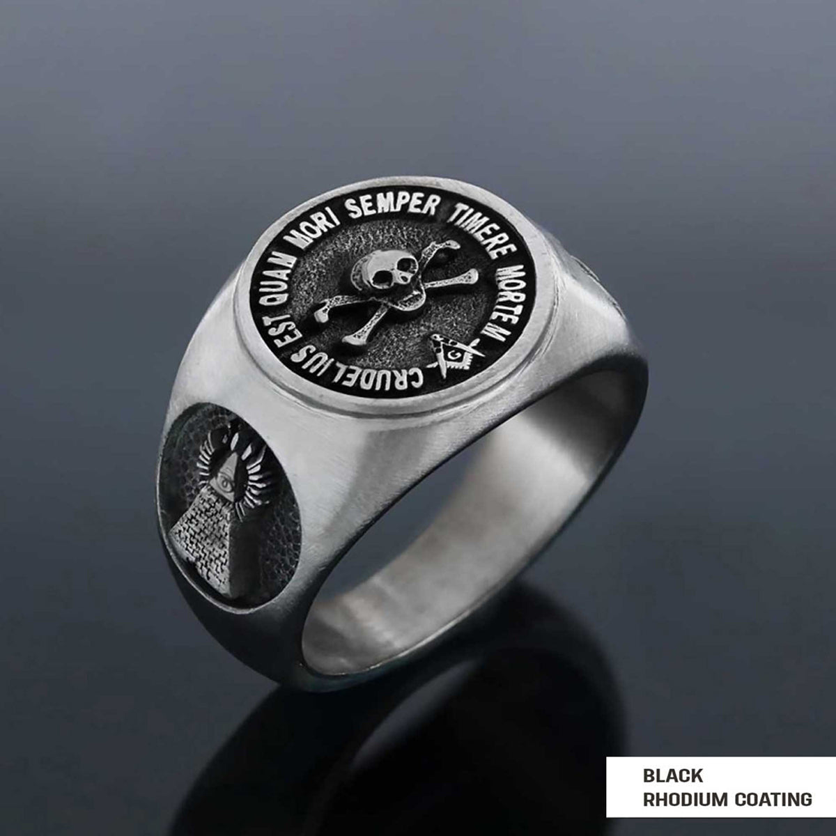 Morality Silver Masonic Ring, Special Masonic Ring, Freemasonic Ring, Master Mason Ring, Elegant Masonic Ring by SWISS PLUS -