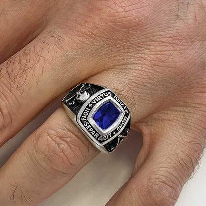 Mortality Masonic Ring, Handmade Mason Jewelry, Lodge Masonic Ring by SWISS PLUS - Mason Collection - view 6