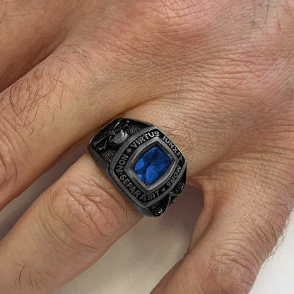 Mortality Masonic Ring, Handmade Mason Jewelry, Lodge Masonic Ring by SWISS PLUS - Mason Collection - view 7