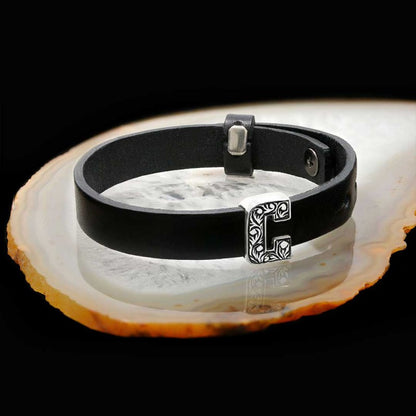 Motif Alphabet Letter C Bracelet by SWISS PLUS - Letter Collection - view 2