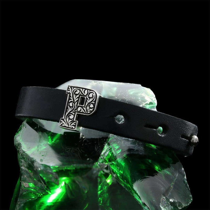 Motif Letter P Bracelet by SWISS PLUS - Letter Collection